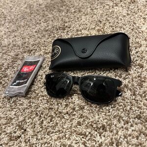 Ray-Ban Andy RB4202 Black Square Sunglasses w/ Case